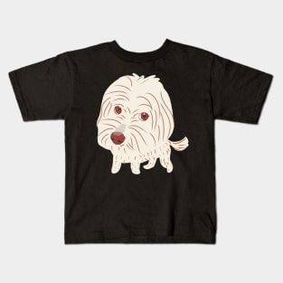 Big Head Maltipoo Dog Kids T-Shirt